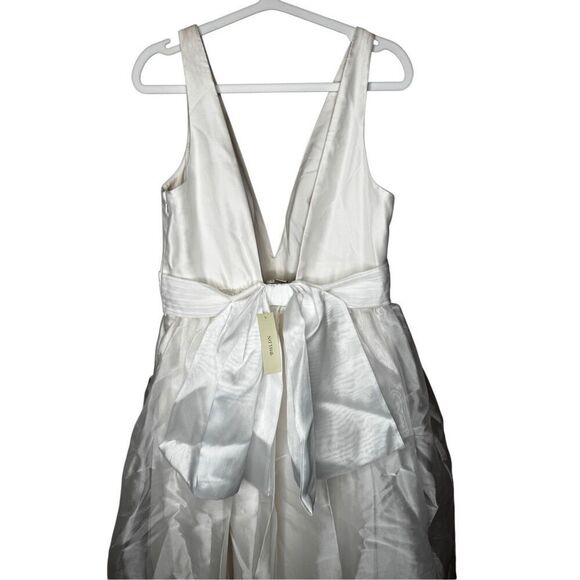 NWT Sachin & Babi Tea Length Organza Bow Dress Size 10 - Picture 14 of 16